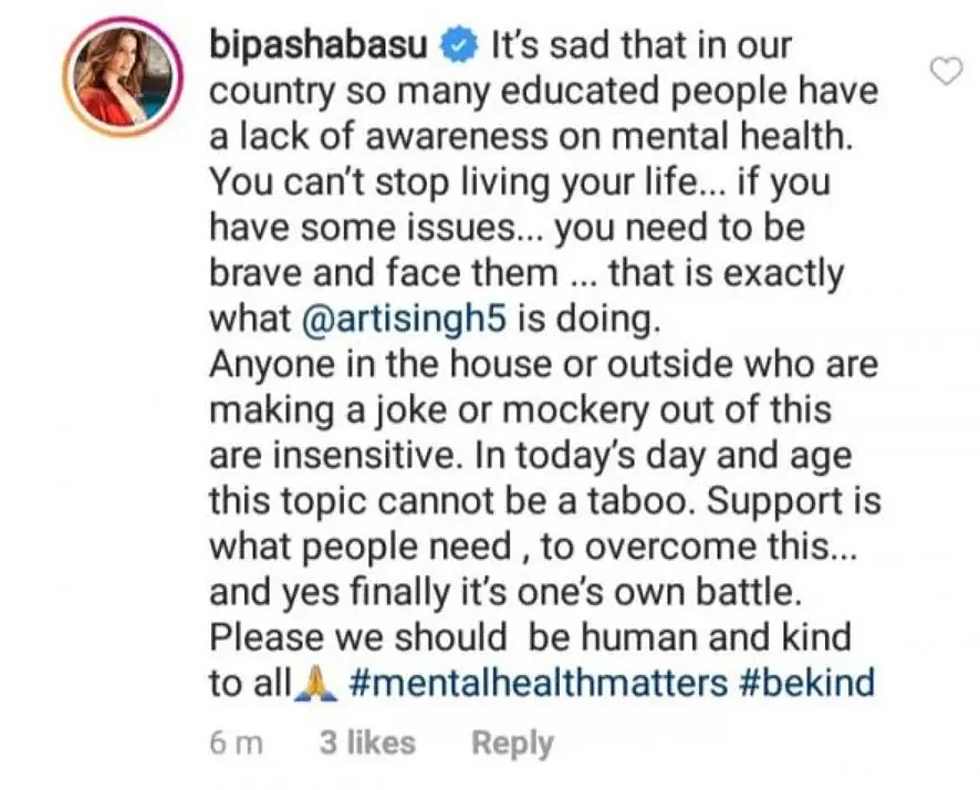#WeStandbyArti: Bipasha Basu and Twitter support Arti Singh after 'Bigg Boss' inmates make fun of her panic attack