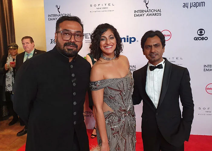 Anurag Kashyap, Kubbra Sait and Nawazuddin Siddiqui at International Emmy Awards, 2019