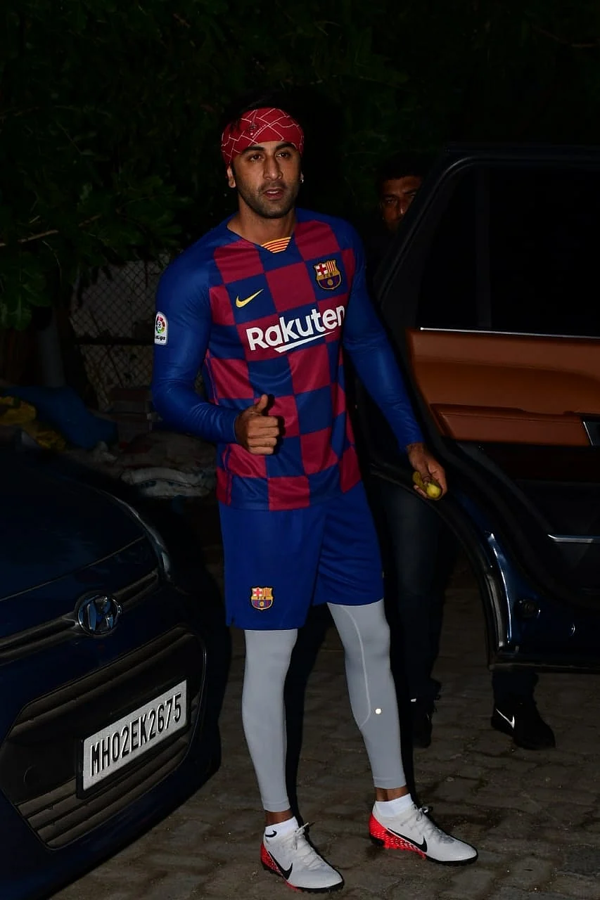 Ranbir Kapoor and Arjun Kapoor sweat it out on football field