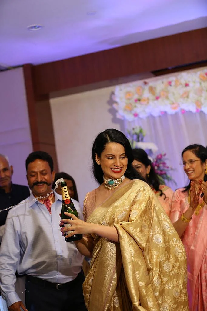 Kangana Ranaut celebrating brother Aksht's engagement