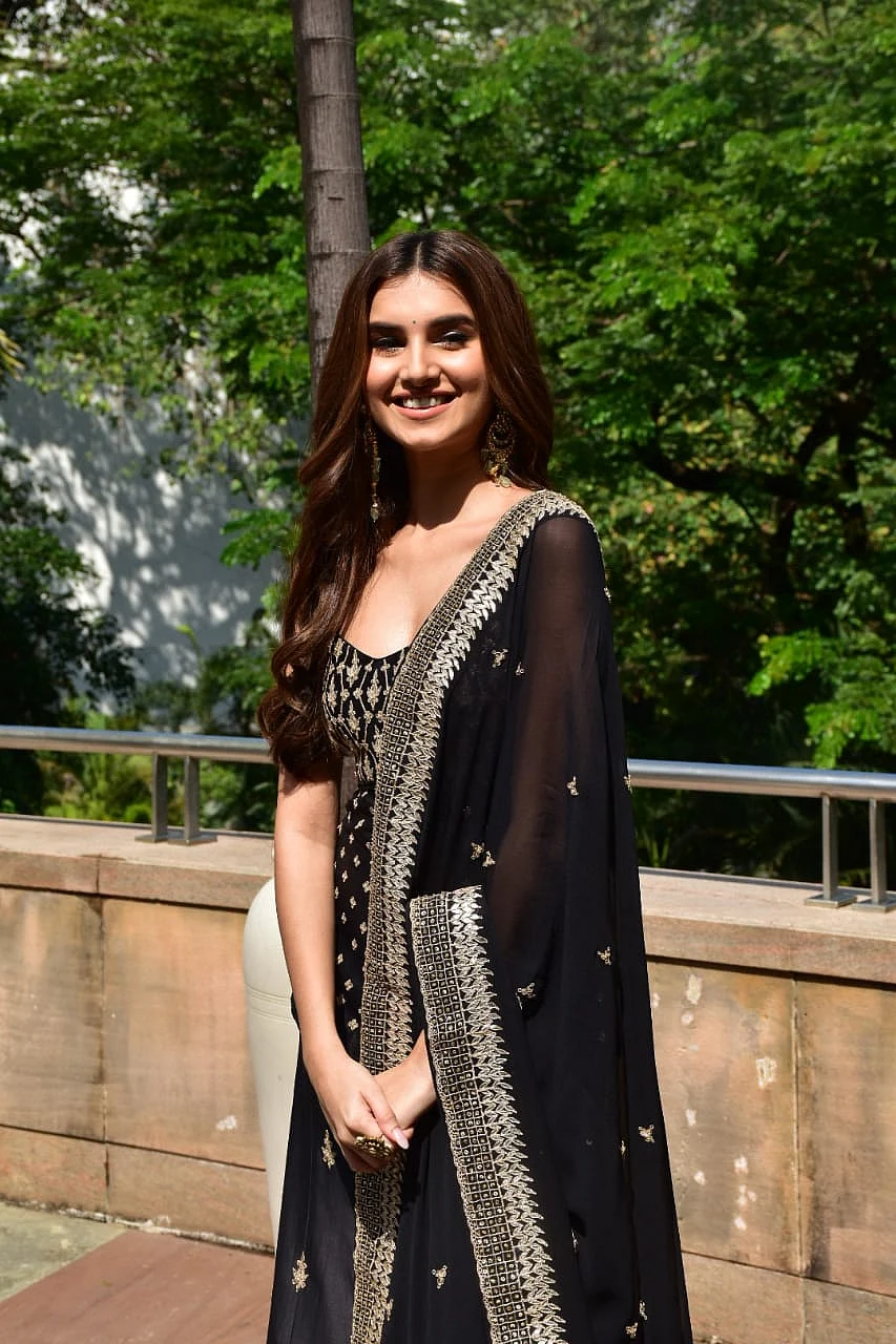 Tara Sutaria flaunts a royal black Sabyasachi lehenga at 'Marjaavaan' promotions