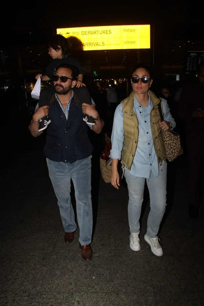 Saif and Kareena with Taimur