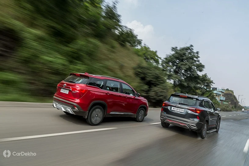 MG Hector vs Kia Seltos: Petrol DCT performance, mileage comparison