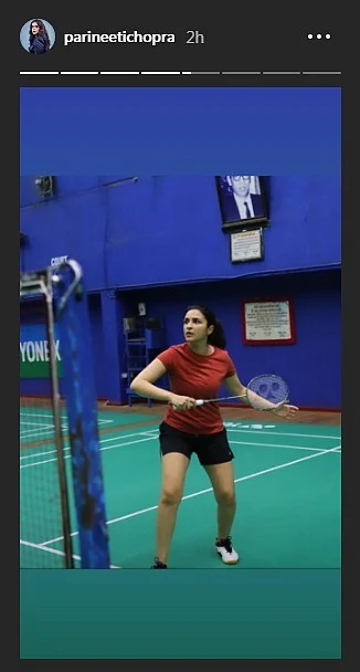 Parineeti Chopra documents her badminton training session post-injury