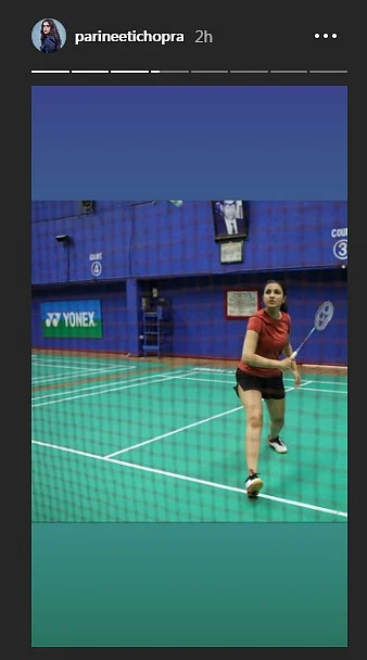 Parineeti Chopra documents her badminton training session post-injury