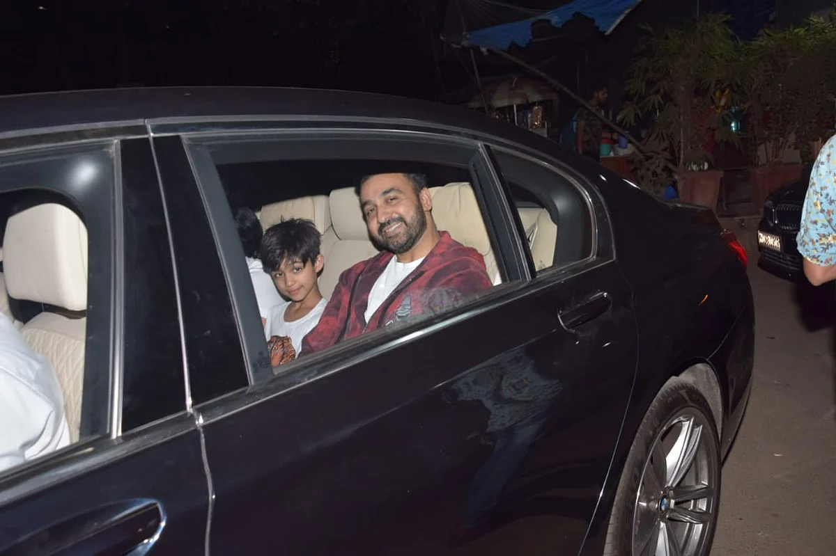 Raj Kundra and son Viaan
