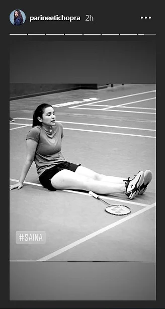 Parineeti Chopra documents her badminton training session post-injury
