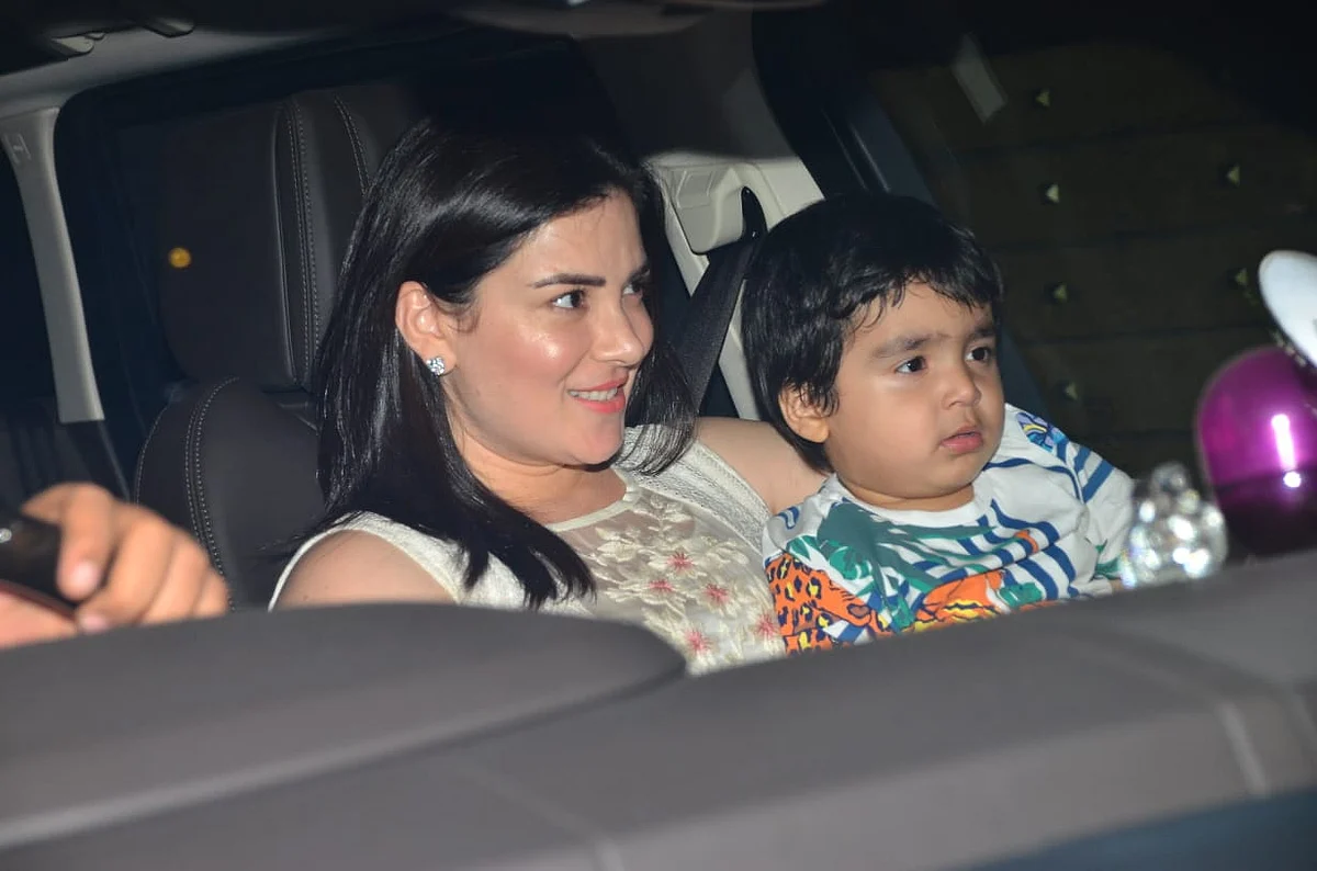 Urvashi Sharma and son