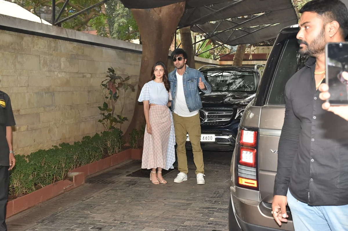 Ranbir Kapoor and Alia Bhatt at Kapoor Christmas brunch