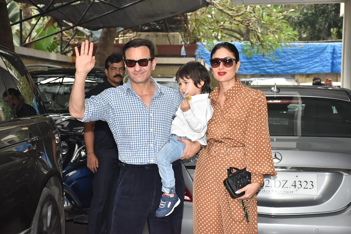Saif, Kareena, Taimur at the family brunch