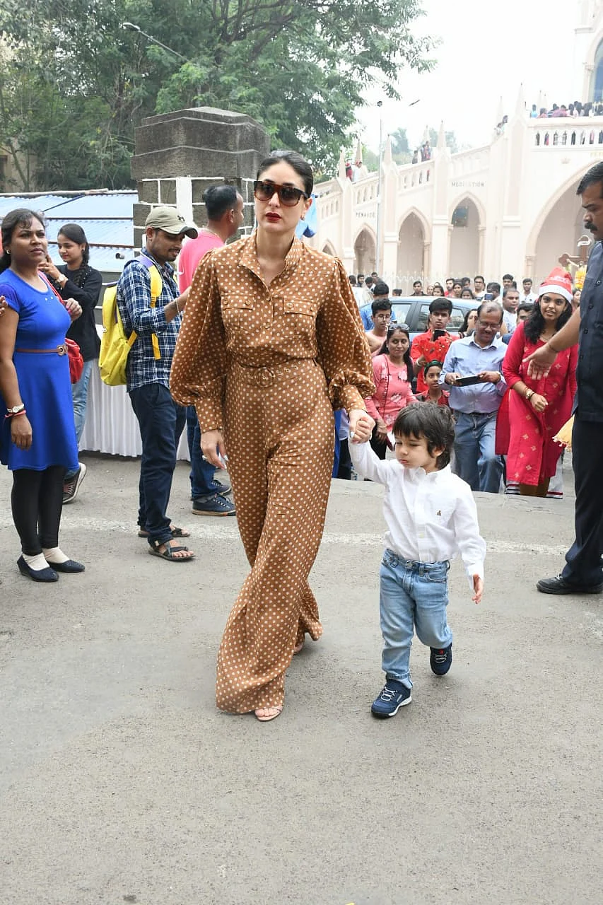 Kareena Kapoor Khan and Taimur at Mount Mary church, Mumbai