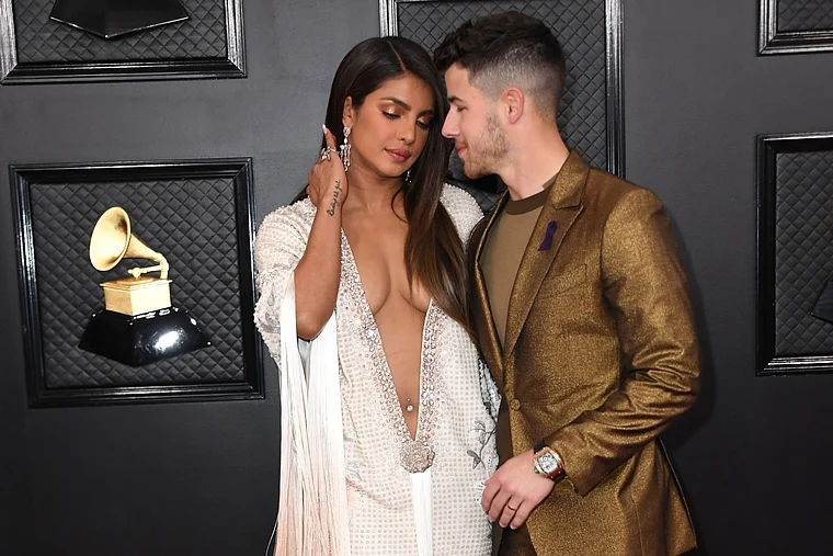 Grammys 2020: Priyanka Chopra stuns in a sexy Ralph and Russo gown with a plunging neckline
