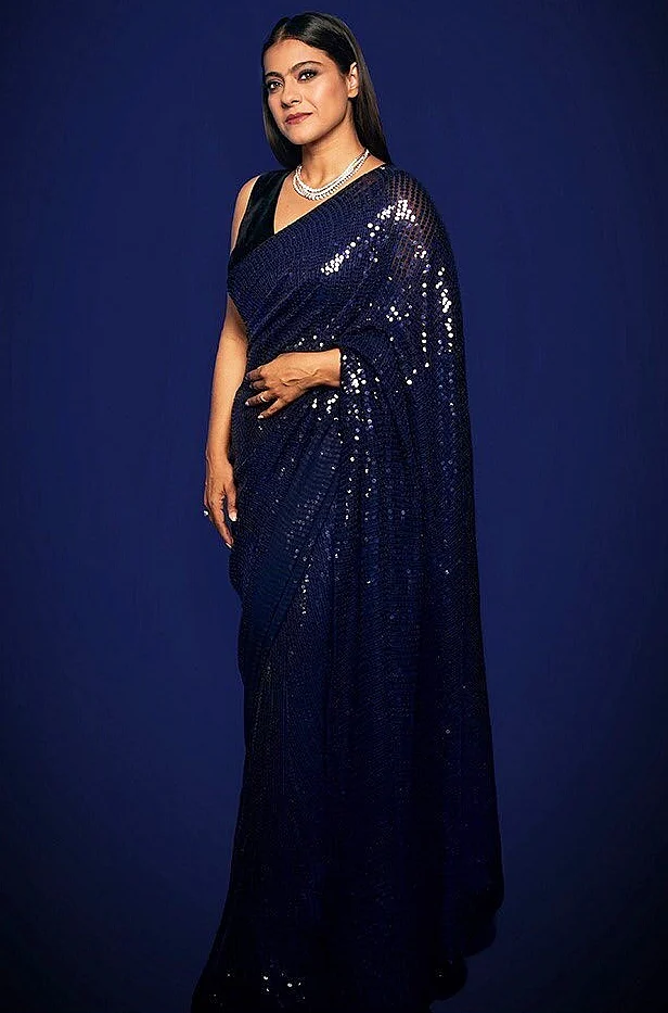 Deepika in Sabyasachi or Kajol in Manish Malhotra - who wore the blue sequined saree better?