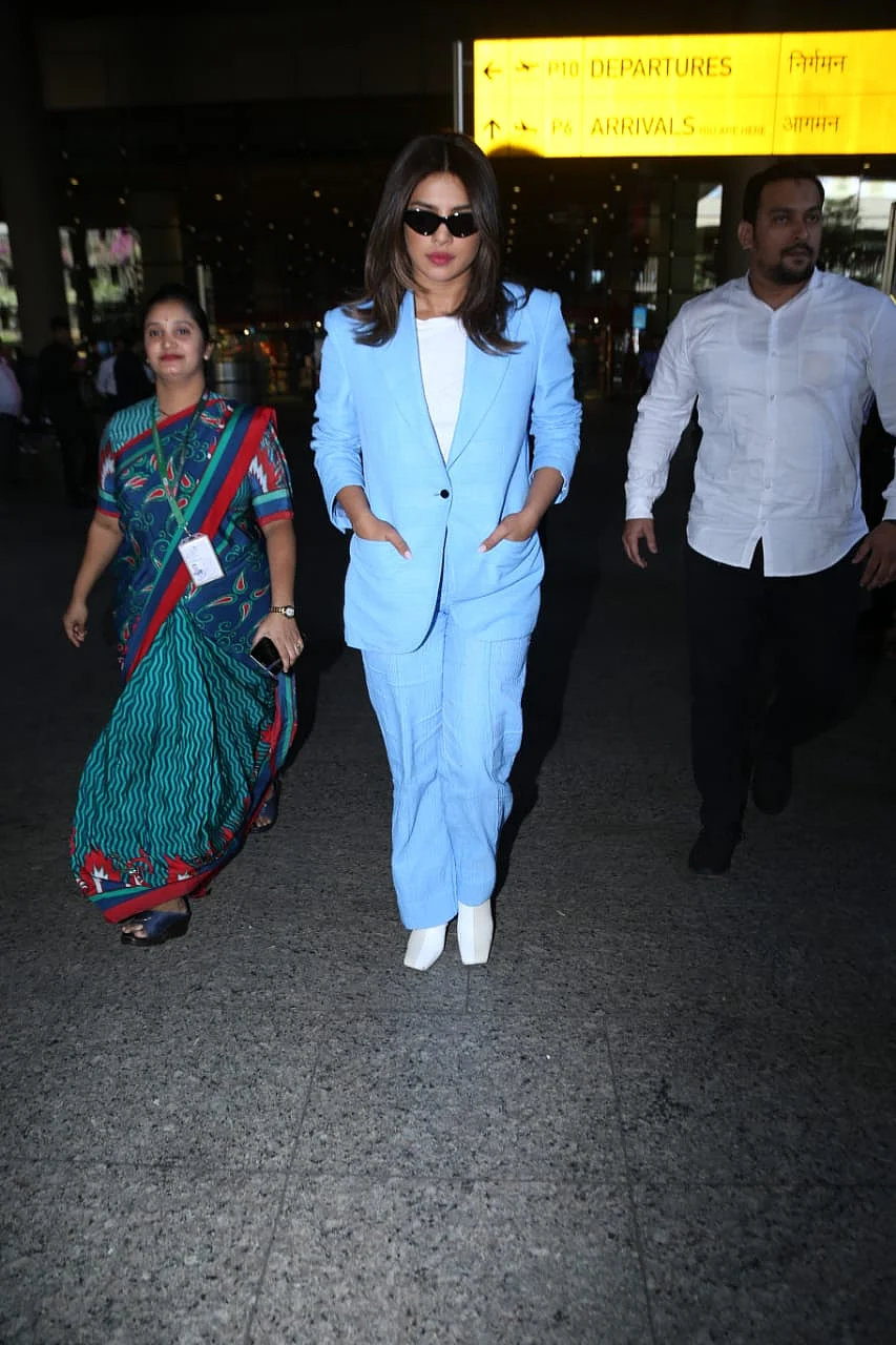 Priyanka Chopra gives major boss lady vibes in a sexy pantsuit