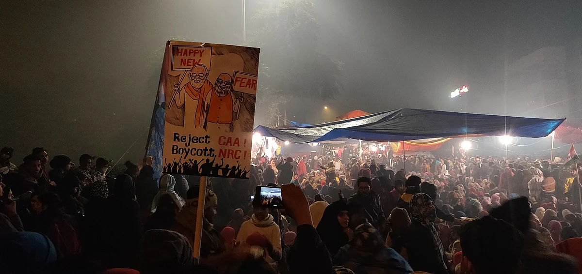 CAA protests at Shaheen Bagh on New Year's Eve