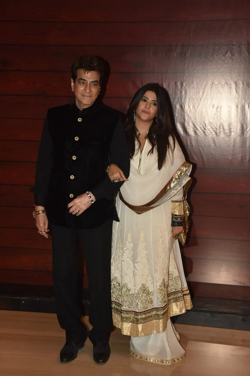 Jeetendra with daughter Ekta Kapoor