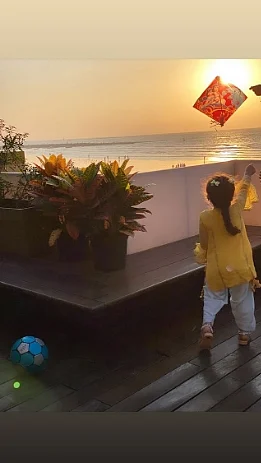Too cute to handle: Shahid Kapoor’s daughter Misha celebrates Makar Sankranti by flying a kite