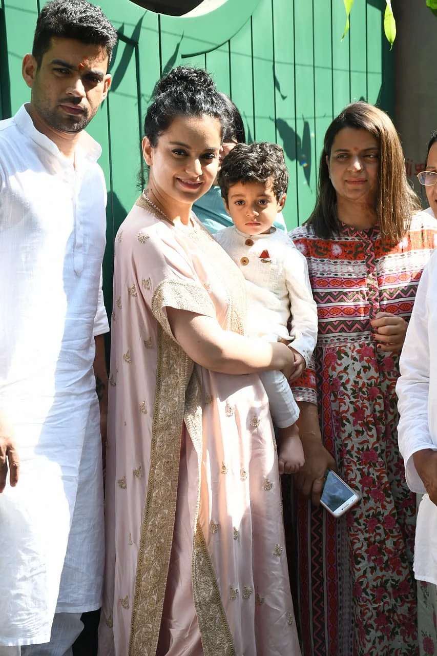 Kangana Ranaut inaugurates her production house Manikarnika Films with family