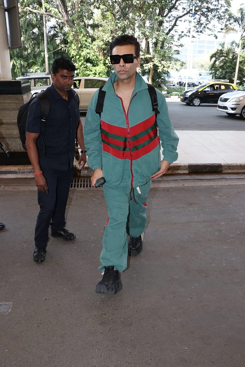 Karan Johar at the airport
