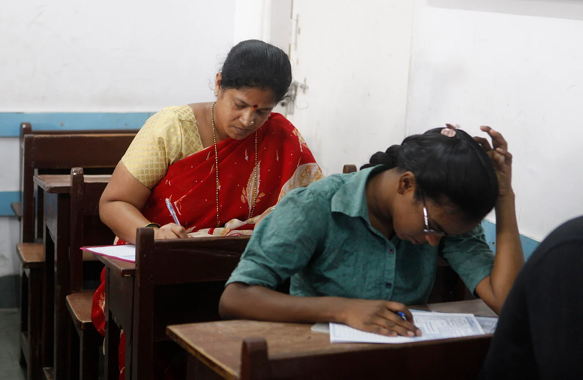 In Pictures: Students appear for SSC board exams at Saraswati Vidya Mandir in Mahim