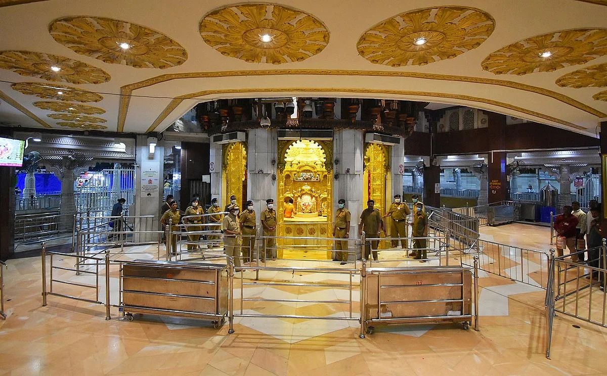 Siddhivinayak Temple closed at Prabhadevi amid coronavirus pandemic.