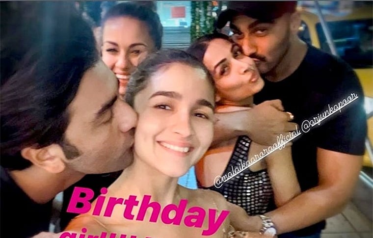 When Ranbir Kapoor Kissed Alia Bhatt And Arjun Kapoor Mimicked It With Malaika Arora On A Romantic Double Date Malaika arora khan has been hitting it to the headlines for her personal life and it has been quite some time now.