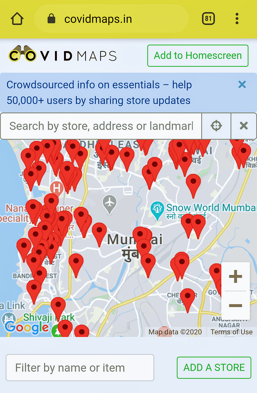 Struggling to buy groceries in Mumbai, Chennai, Bangalore? Covidmaps.in to help locate shops nearby