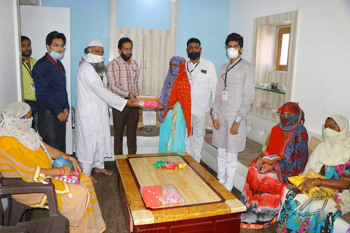 Sari distributed on Eid