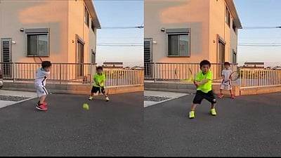 Watch This Japanese Brother S Backhands Will Make Roger Federer Novak Djokovic Smile