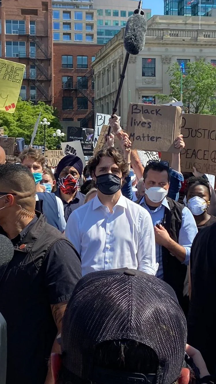 Trudeau joins anti-racism demonstration in Ottawa