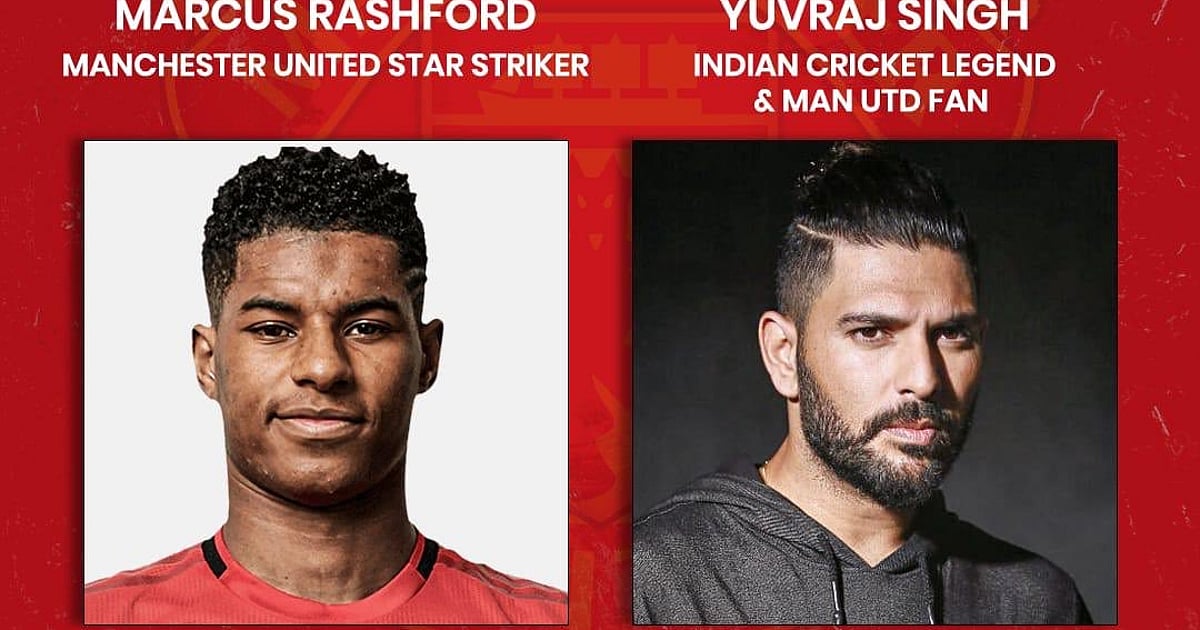 Yuvraj Singh To Join Man Utd Striker Marcus Rashford For Live Interaction Session On June 13 At 6 Pm