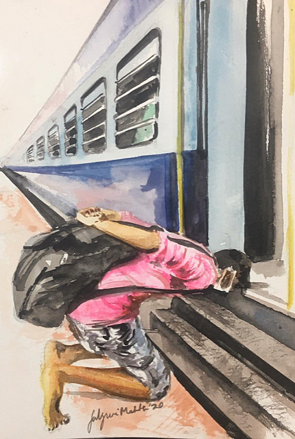 Temple, Church or Mosque, have shut their doors. None of them could feed me, give me shelter or any money.
Today, my God is this train, I bow down to thank you to finally take me to my home.. as I cannot deal with this selfish world!