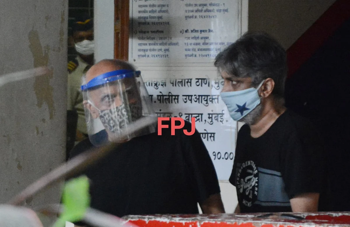 Mahesh Bhatt records statement in connection with actor Sushant Singh Rajput's suicide at Santa Cruz Police Station