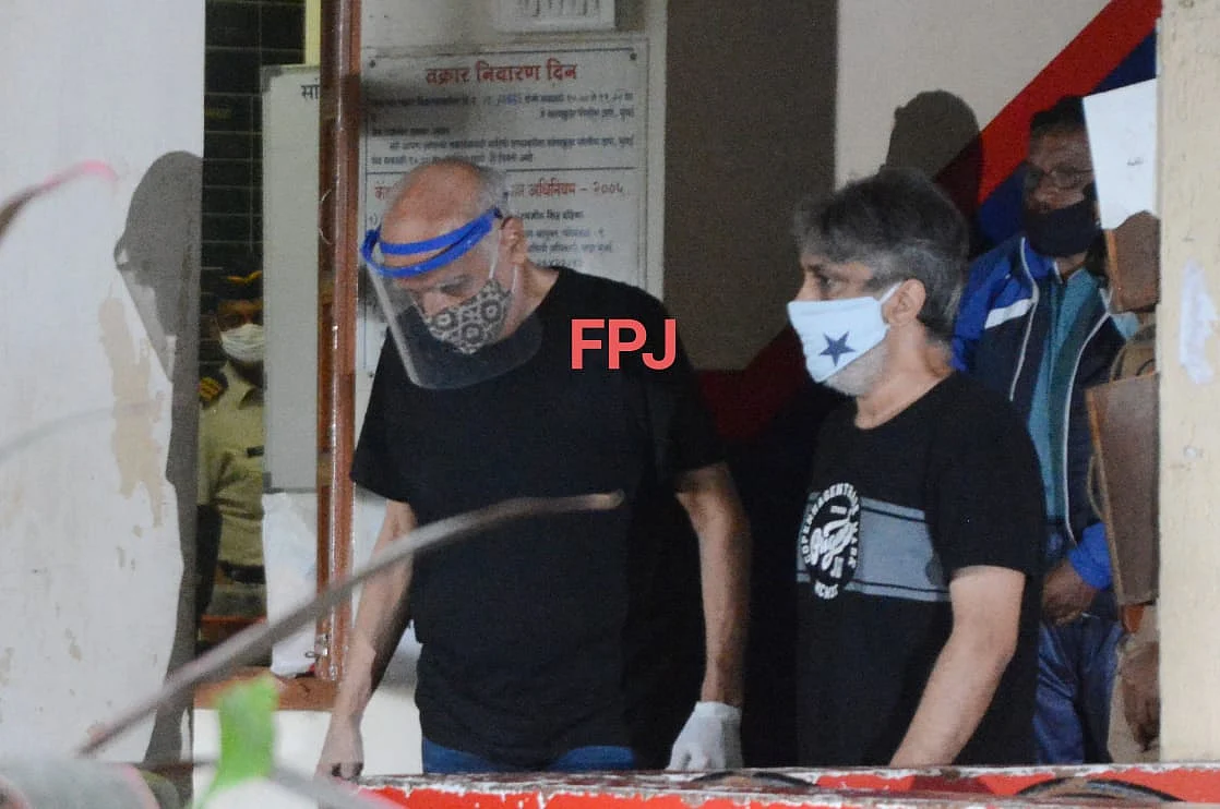 Mahesh Bhatt records statement in connection with actor Sushant Singh Rajput's suicide at Santa Cruz Police Station