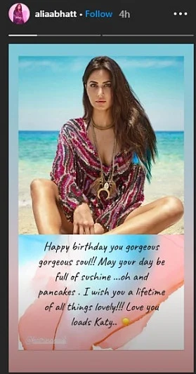 Alia Bhatt wishes Katrina Kaif 'a lifetime of all things lovely' on her birthday