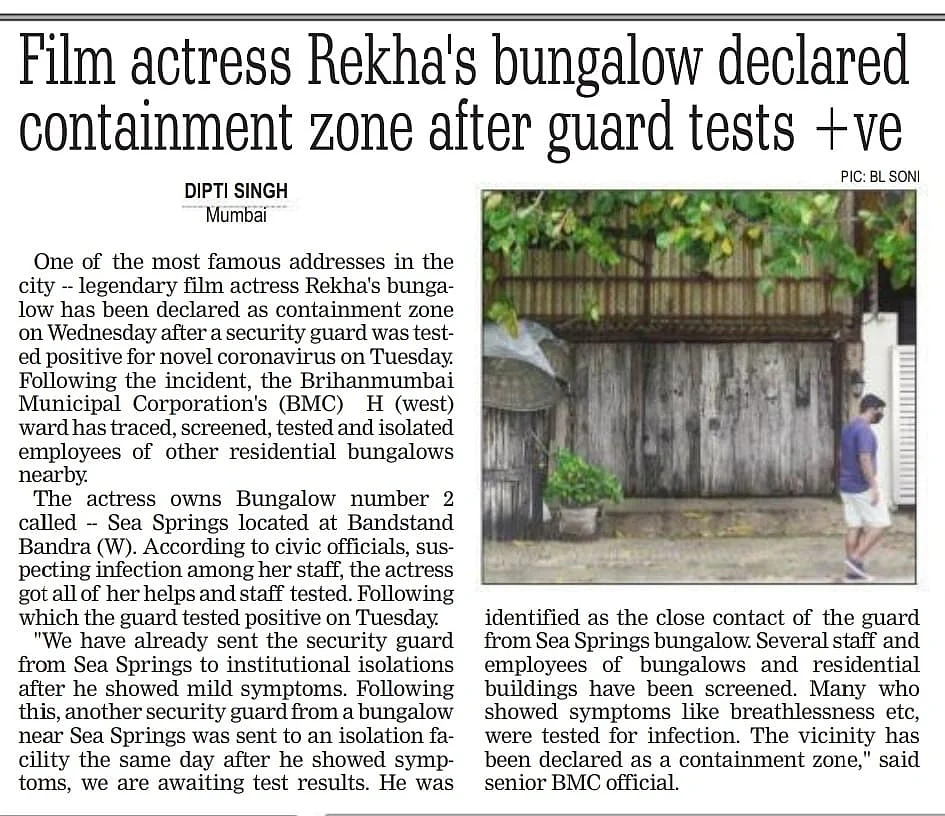 Twitterati crack jokes about Amitabh testing COVID-19 positive after Rekha's bungalow gets sealed - is there a connection?