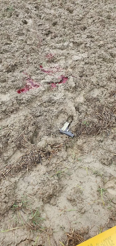 The site where Dubey was shot dead.
