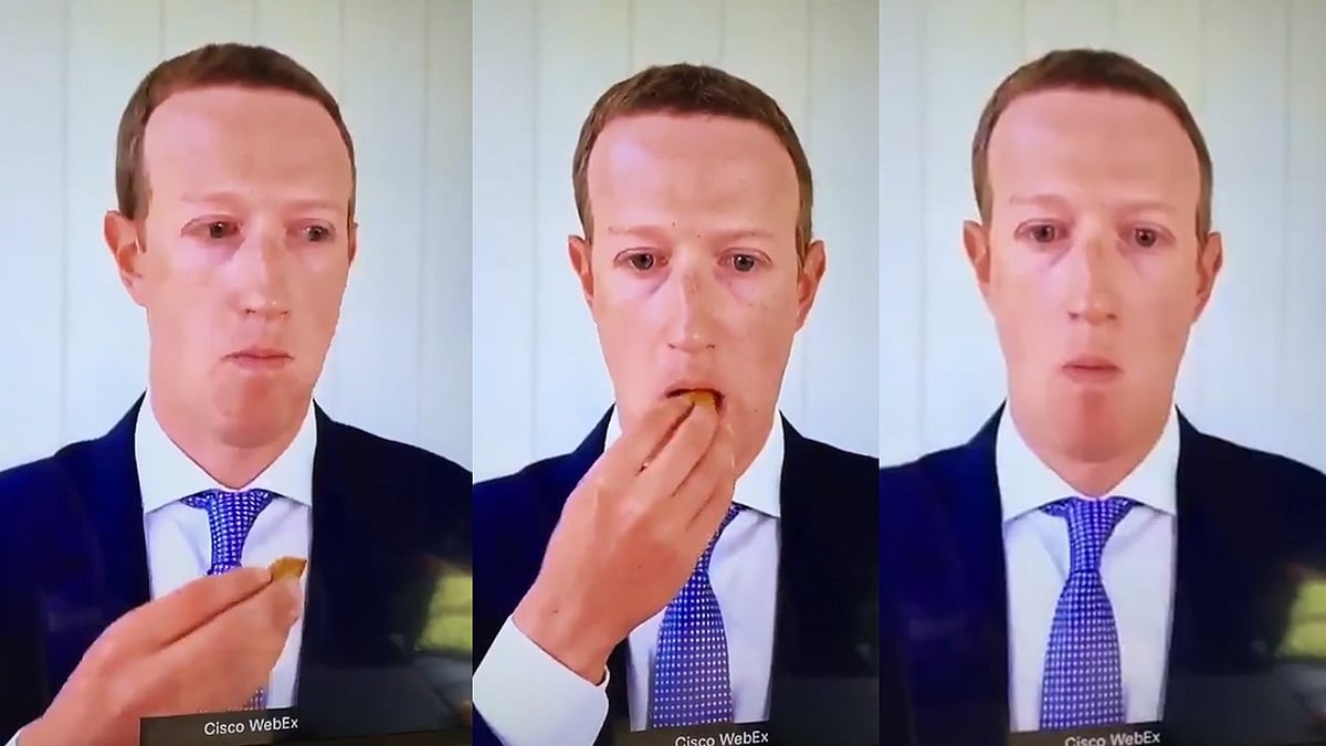 Watch Mark ‘Robot’ Zuckerberg eating grapes during his antitrust