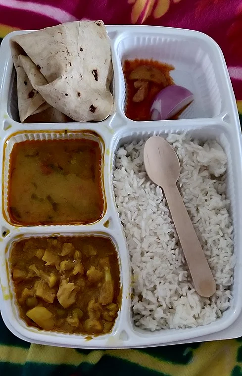 Food was a vegetarian fare