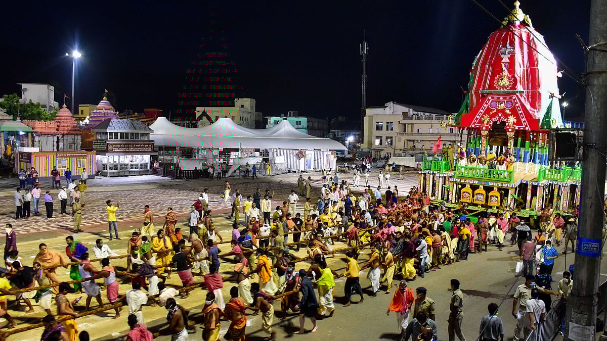 Bahuda Yatra of Lord Jagannath held successfully without devotees