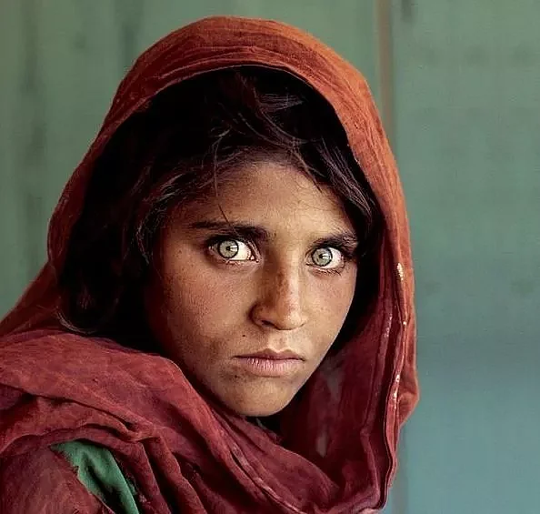 Afghan Girl in a refugee camp.