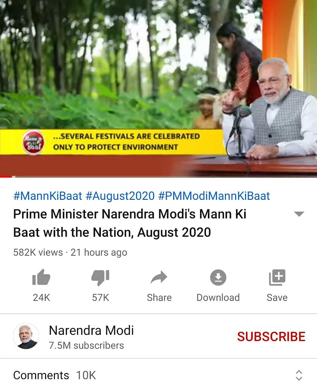 Mad with Mann Ki Baat: PM Modi's video gets 2.6 lakh dislikes on YouTube
