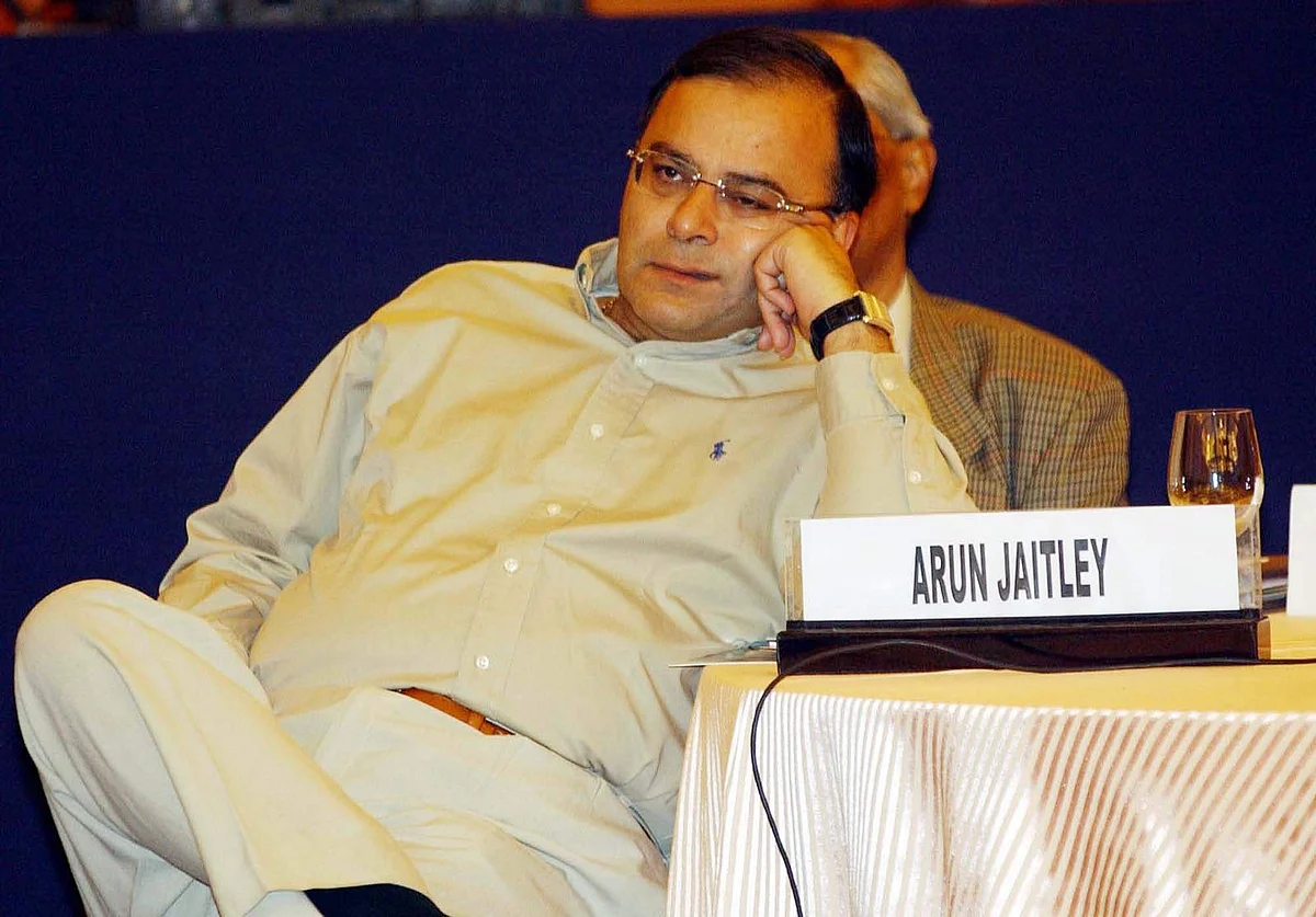 Then Union Commerce Minister Arun Jaitley in New Delhi.