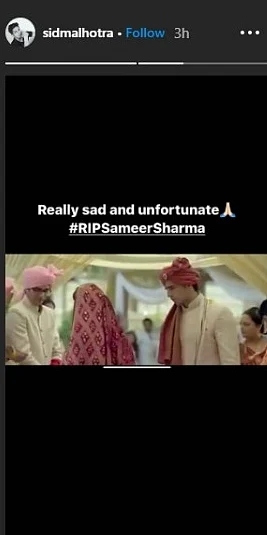 Samir Sharma Suicide: Varun, Sidharth, Karanvir and others from film and TV industry mourn the actor's demise
