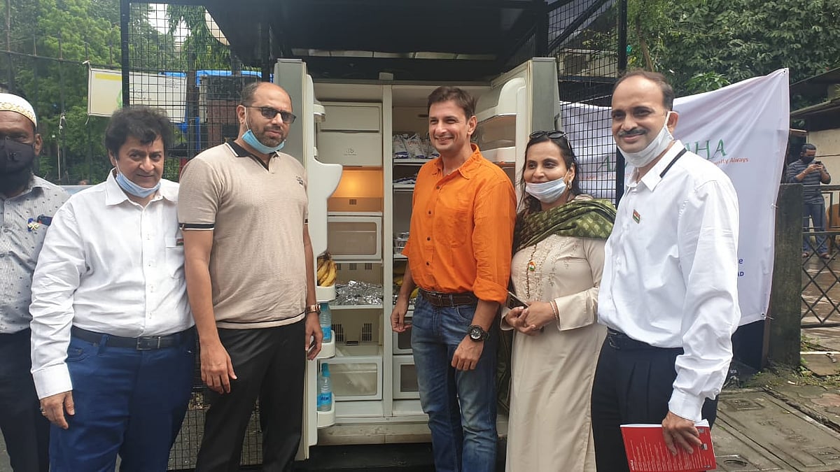 Mumbai Marol NGO installs refrigerator in society compound to feed the