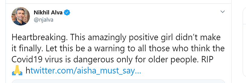 Was fallen COVID-19 warrior Dr Aisha a hoax? Curious case of Twitter account that fooled journalists, politicians