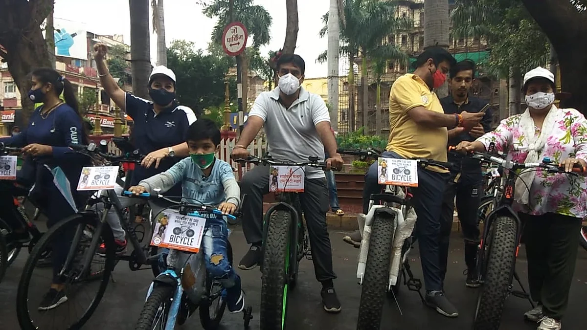 The youngest rider who enthusiastically joined in and shared his love for cycling.