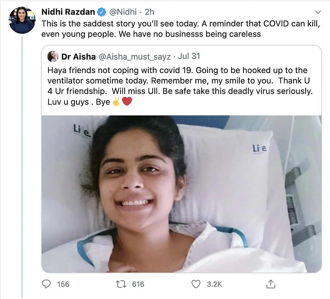 Was fallen COVID-19 warrior Dr Aisha a hoax? Curious case of Twitter account that fooled journalists, politicians
