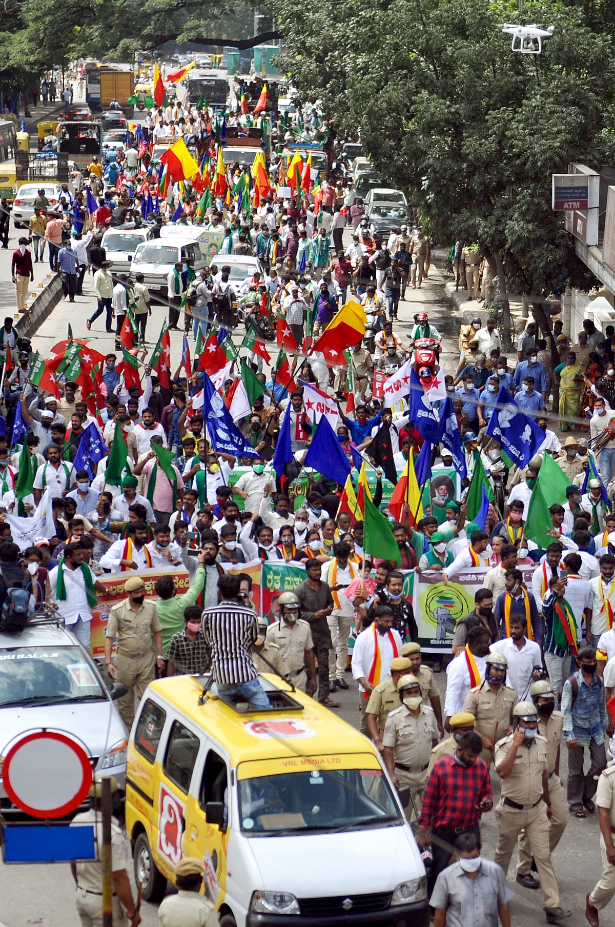 Karnataka Bandh: Farmers protest contentious Farm Laws; Yediyurappa says 'wait and see how new Act will help them in long run'