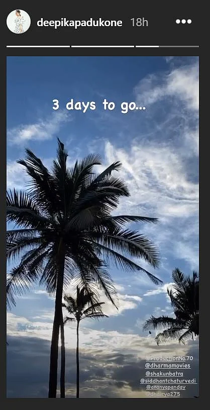 '3 days to go': Deepika Padukone to commence shooting for her next film in Goa